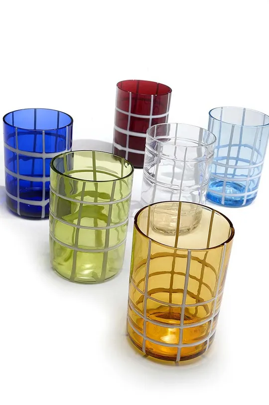 Zafferano zestaw szklanek Twiddle 350 ml 6-pack multicolor