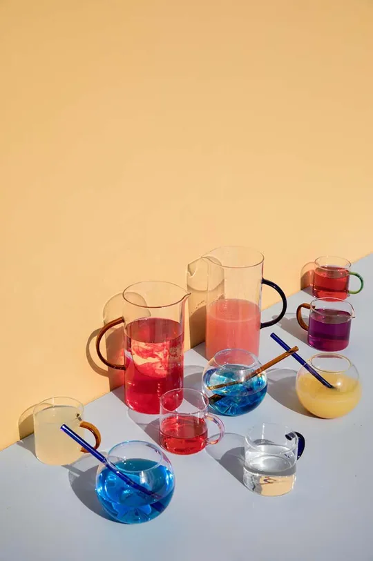 Byon szklanka ze słomką Magaluf 450 ml 2-pack multicolor