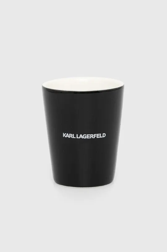 Чайный сервиз на 4 персоны. Karl Lagerfeld чёрный