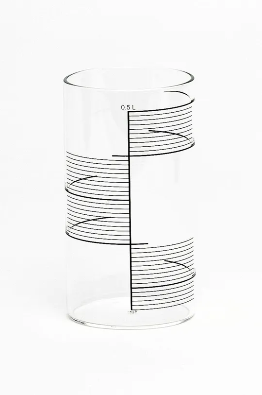 transparentny Tre Product zestaw szklanek Square Stripes 500 ml 4-pack Unisex