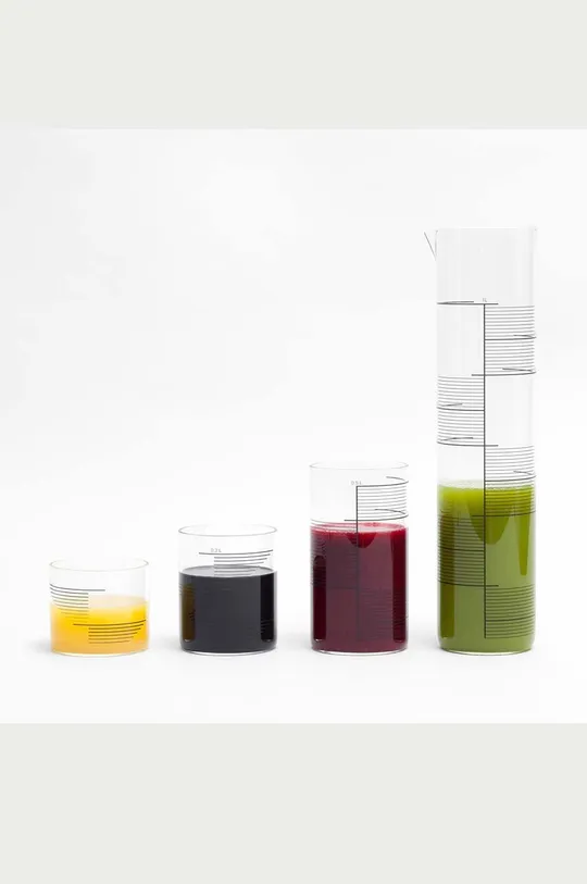Sada pohárov Tre Product Square Stripes 500 ml 4-pak : Borosilikátové sklo
