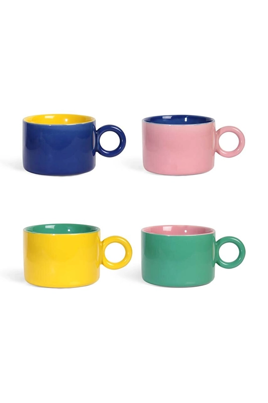 &k amsterdam set tazze Mug Chiquito 200 ml pacco da 4 multicolore 2816.02