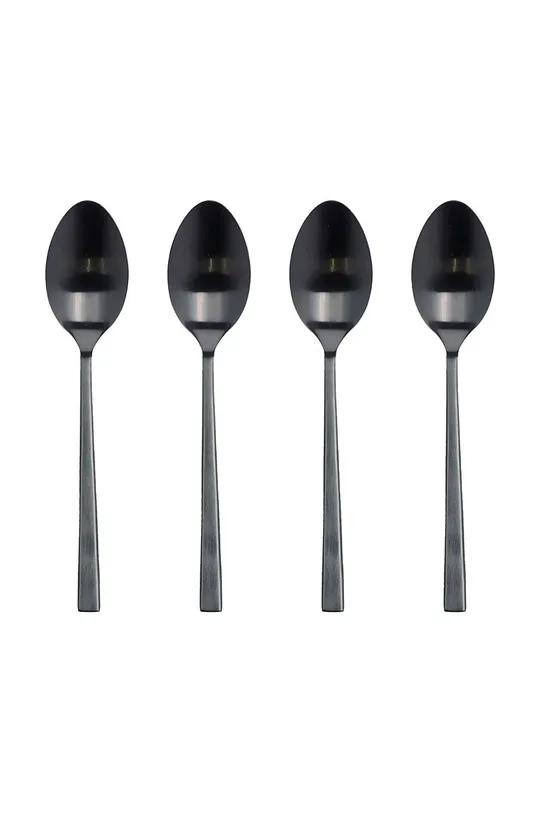 czarny Bitz zestaw łyżeczek Tea Spoon 4-pack Unisex
