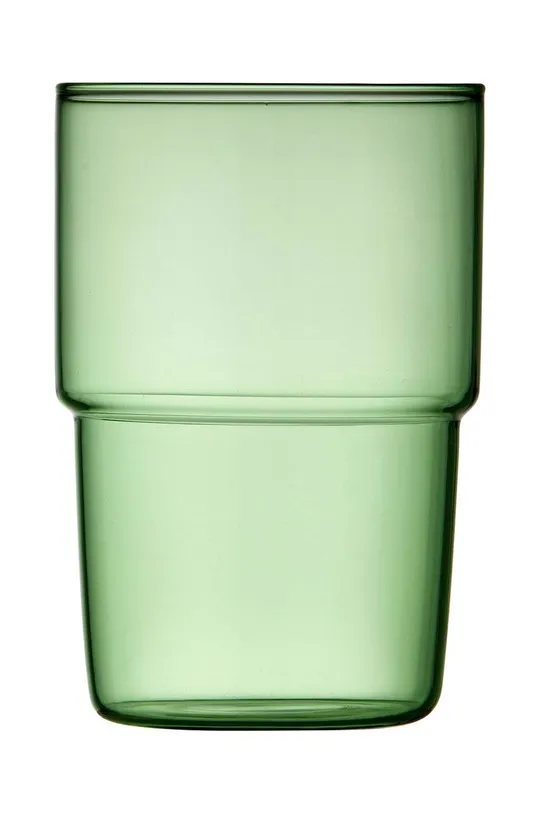Набор стаканов Lyngby Torino 400 ml 2 шт зелёный