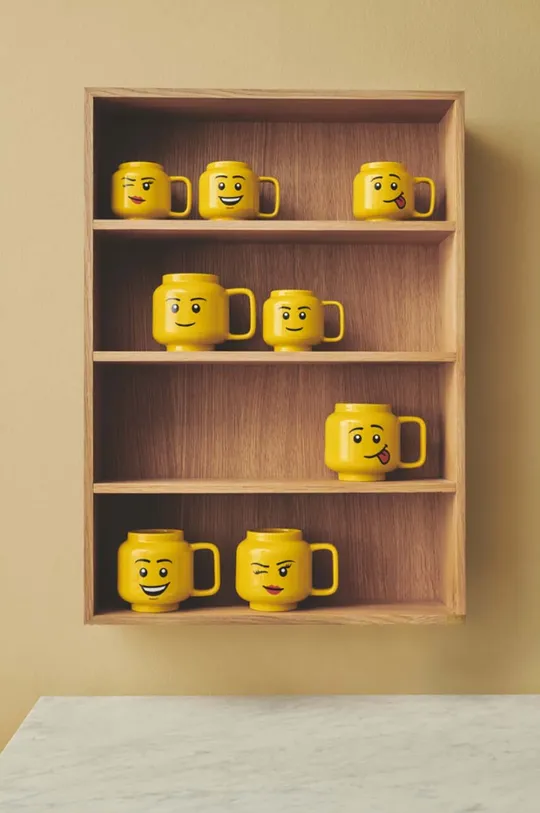 Lego bögre Duża Głowa LEGO sárga
