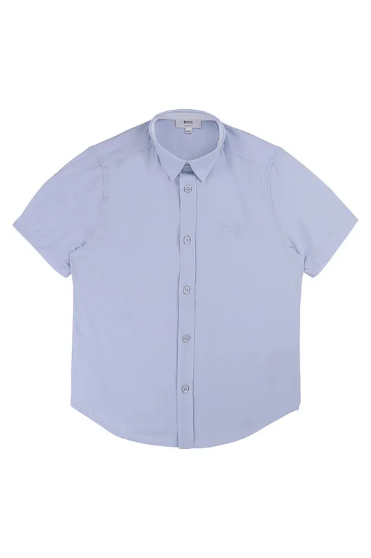 голубой Boss - Детская рубашка 164-176 см. Для мальчиков