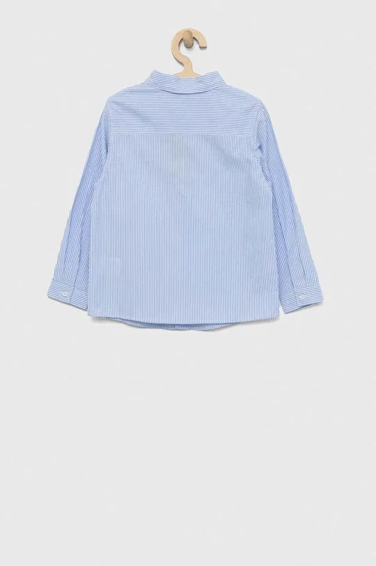 Detská bavlnená košeľa United Colors of Benetton modrá