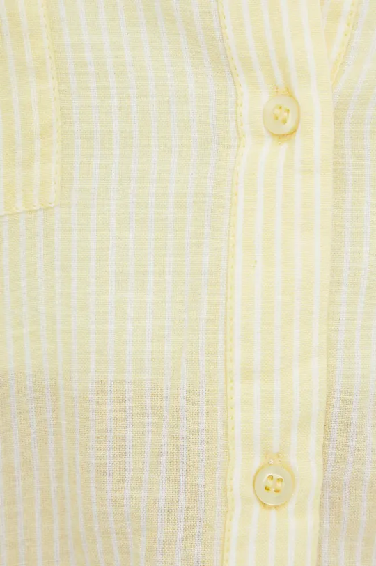 Βαμβακερό πουκάμισο Vero Moda κίτρινο