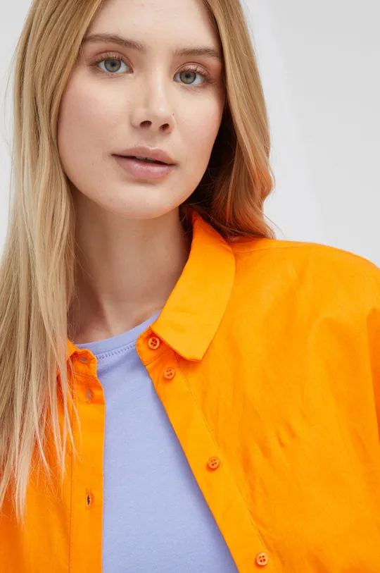 πορτοκαλί Βαμβακερό πουκάμισο Vero Moda