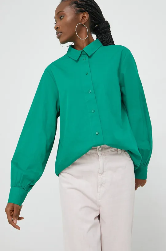 πράσινο Βαμβακερό πουκάμισο Only Γυναικεία