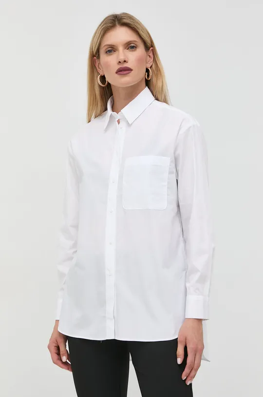 bela Bombažna srajca MAX&Co. Ženski
