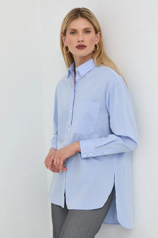 μπλε Βαμβακερό πουκάμισο MAX&Co. Γυναικεία
