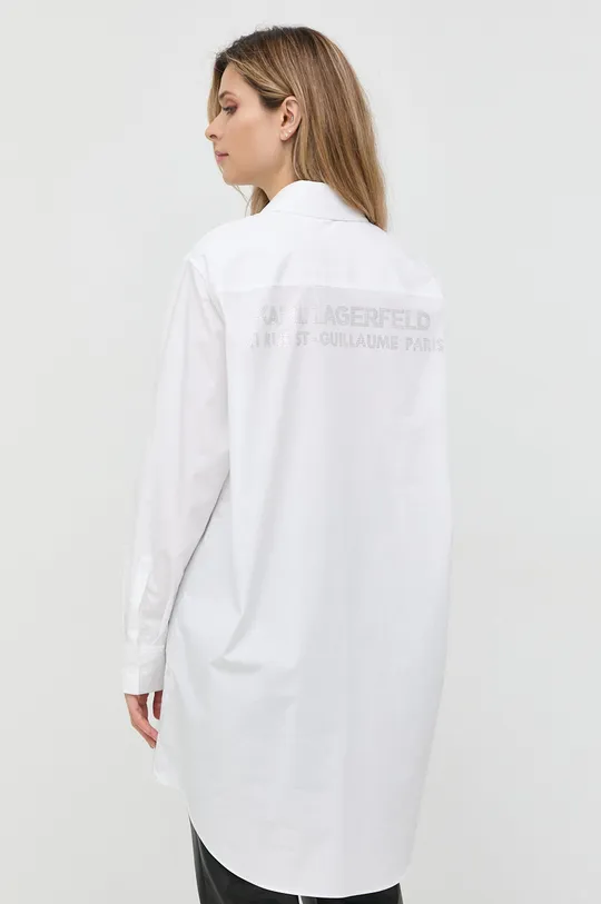 bela Bombažna srajca Karl Lagerfeld Ženski