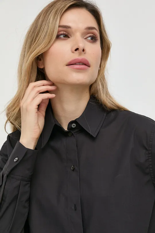 čierna Bavlnená košeľa Karl Lagerfeld