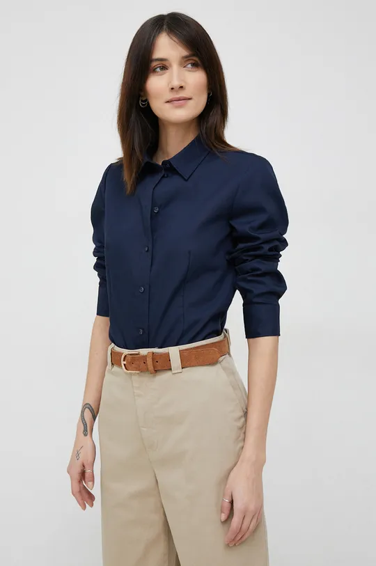 σκούρο μπλε Βαμβακερό πουκάμισο Seidensticker Γυναικεία