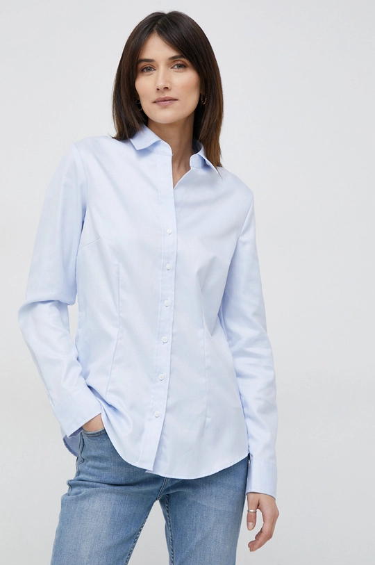 blu Seidensticker camicia in cotone