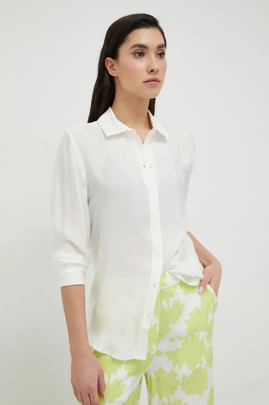 bijela Košulja Armani Exchange Ženski