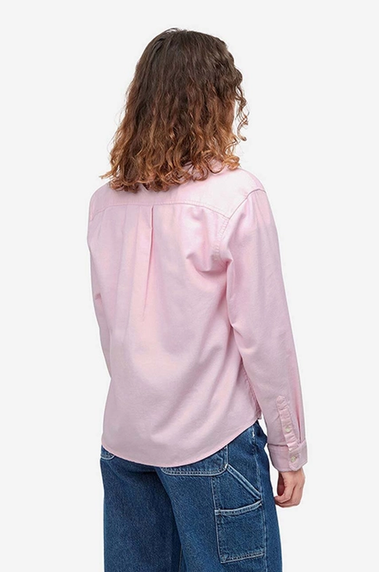 Carhartt WIP cotton shirt Madison Fine Cord pink