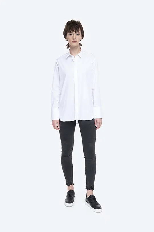 Βαμβακερό πουκάμισο Norse Projects Maja Poplin λευκό