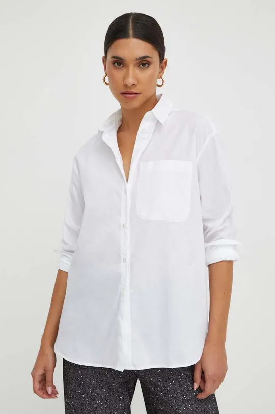 λευκό Βαμβακερό πουκάμισο MAX&Co. Γυναικεία
