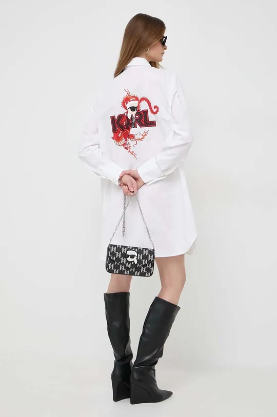 bianco Karl Lagerfeld camicia in cotone Donna