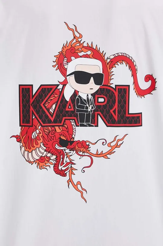 λευκό Βαμβακερό πουκάμισο Karl Lagerfeld