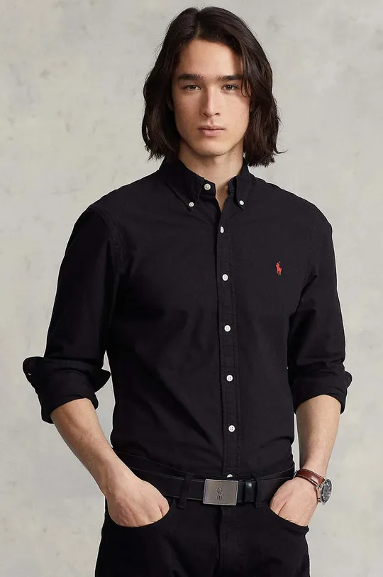 črna Polo Ralph Lauren srajca Moški