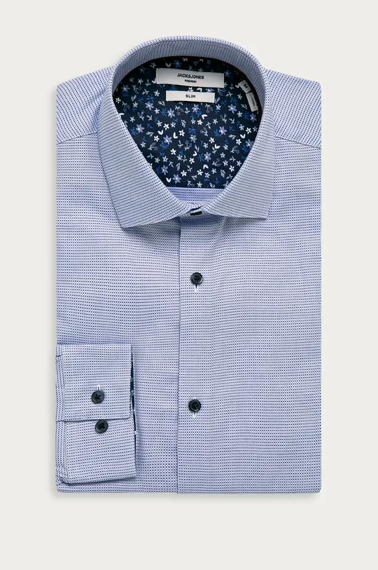 fioletowy Premium by Jack&Jones - Koszula bawełniana Męski