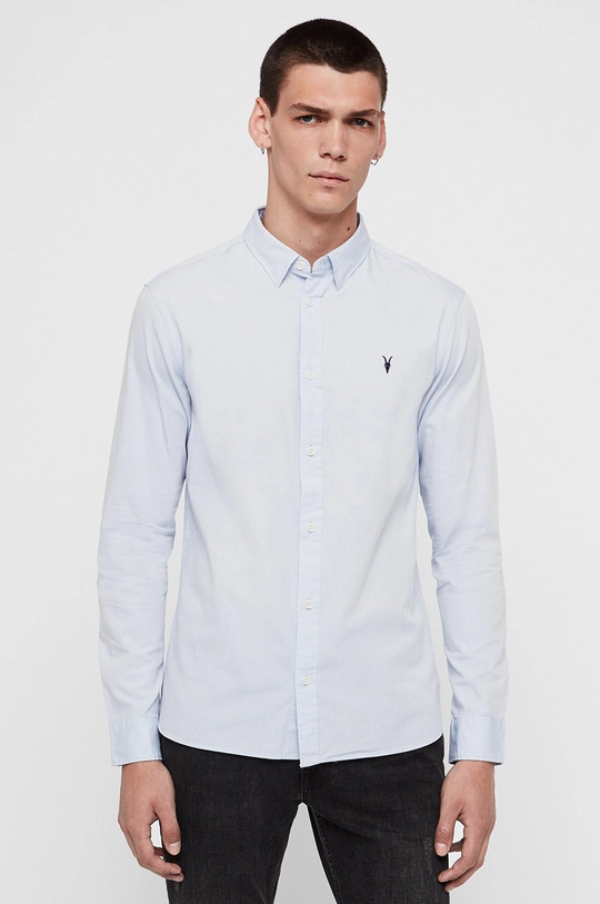 голубой AllSaints - Рубашка Redondo LS Shirt Мужской