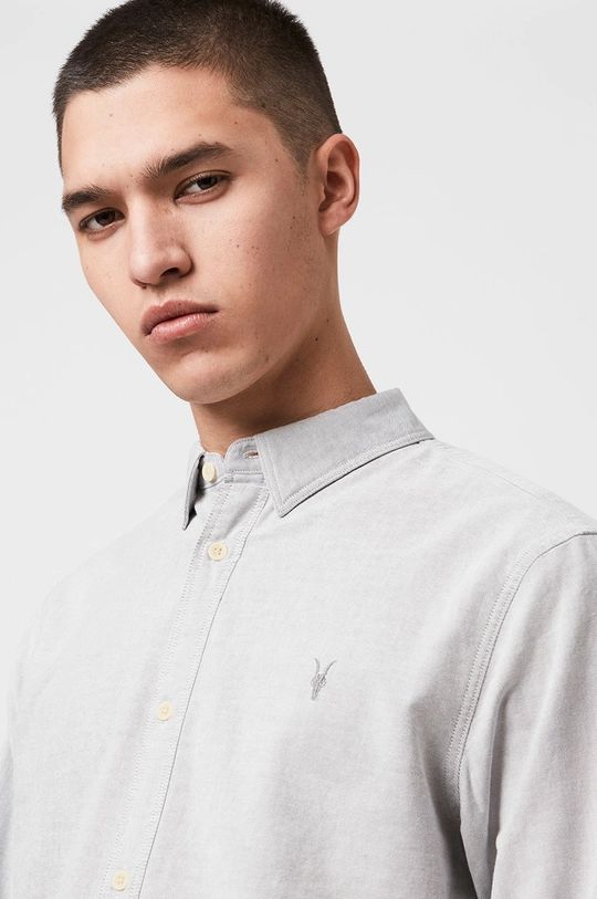 AllSaints – Koszula HUNGTINGDON LS SHIRT szary