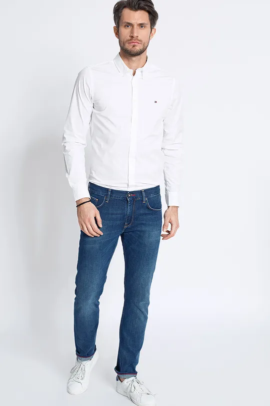 biały Tommy Hilfiger - Koszula Stretch Poplin 867894704