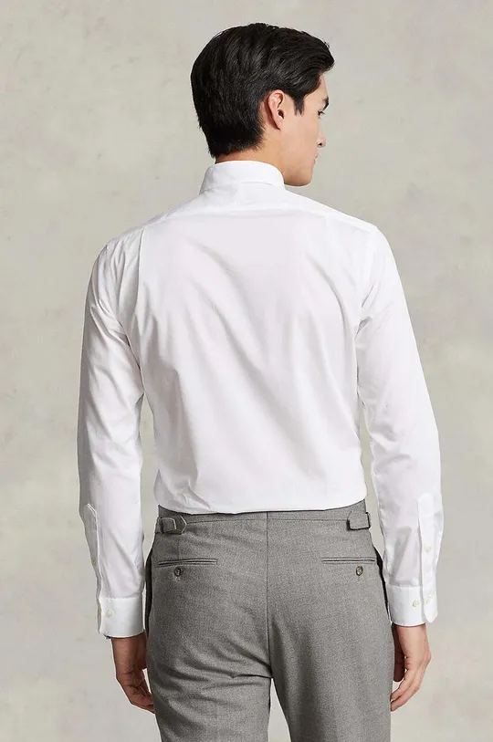 Polo Ralph Lauren - Βαμβακερό πουκάμισο λευκό