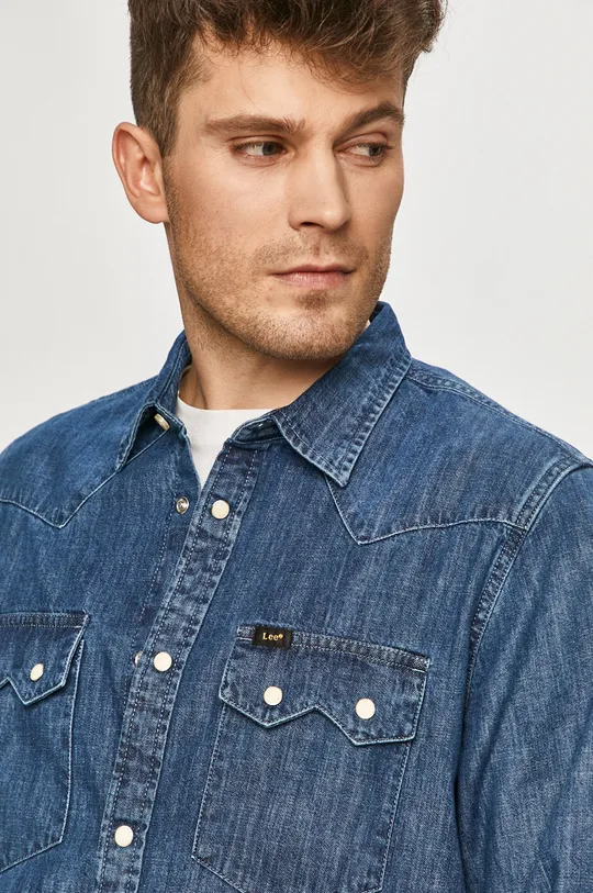 niebieski Lee - Koszula jeansowa Męski