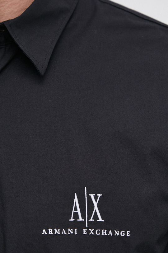 Armani Exchange Koszula bawełniana czarny