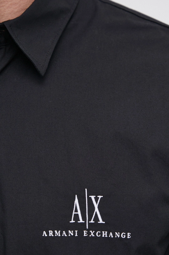 Armani Exchange koszula bawełniana czarny