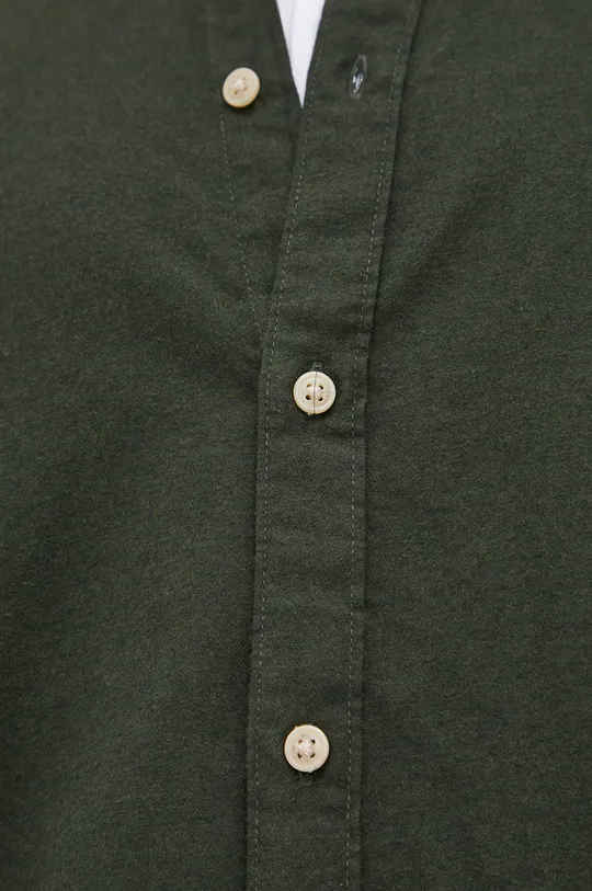 Βαμβακερό πουκάμισο Selected Homme πράσινο