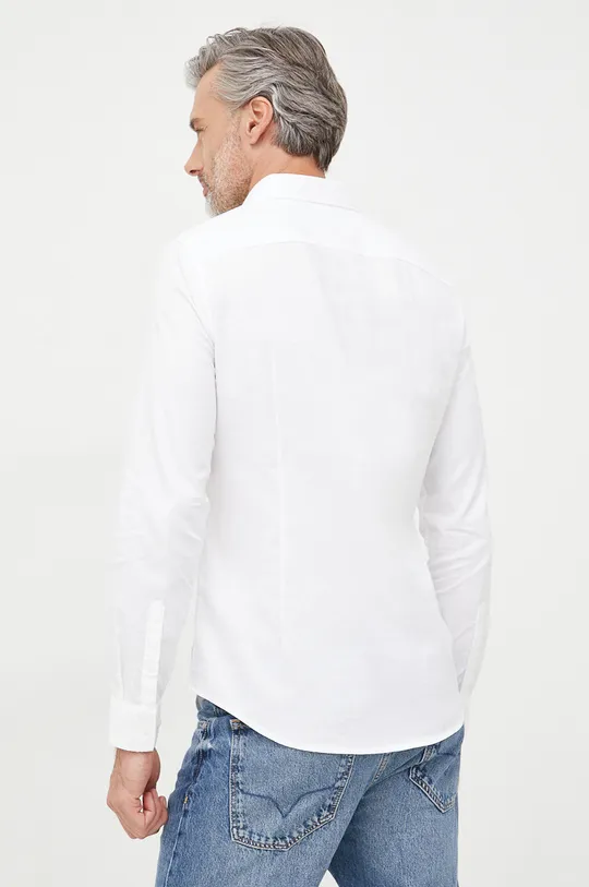λευκό Βαμβακερό πουκάμισο Armani Exchange