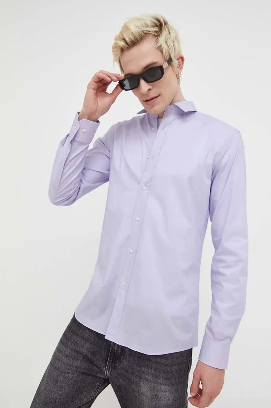 фиолетовой Рубашка HUGO Мужской
