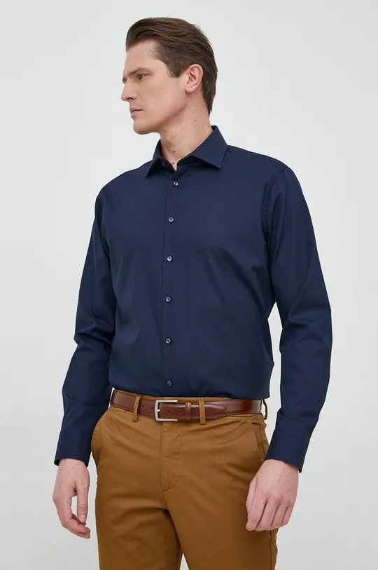 blu navy Seidensticker camicia in cotone