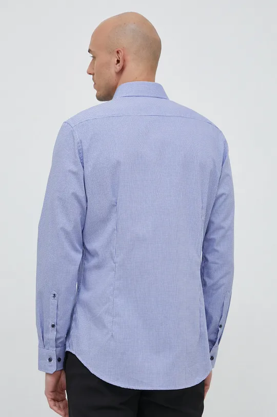 Хлопковая рубашка Seidensticker  100% Хлопок Инструкция по уходу:  машинная стирка при температуре воды 40°С, обычная сушка, отбеливание запрещено, гладить при средней температуре (до 130 градусов), химическая чистка запрещена