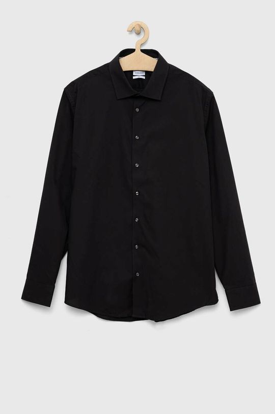 černá Bavlněné tričko Seidensticker Pánský