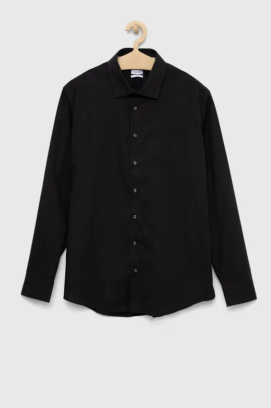 μαύρο Βαμβακερό πουκάμισο Seidensticker Ανδρικά