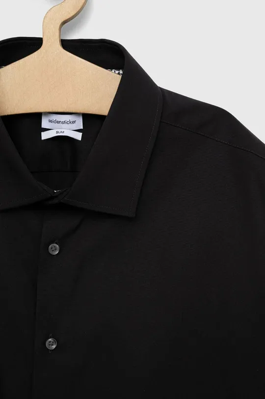 Odzież Seidensticker koszula bawełniana 01.653760 czarny
