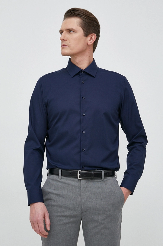 blu navy Seidensticker camicia in cotone Uomo