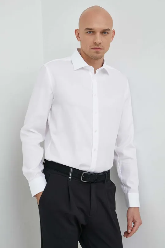 λευκό Βαμβακερό πουκάμισο Seidensticker