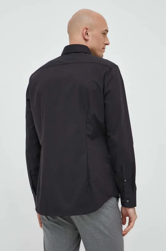 Βαμβακερό πουκάμισο Seidensticker μαύρο