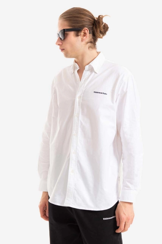 white thisisneverthat cotton shirt T-Logo Oxford Men’s