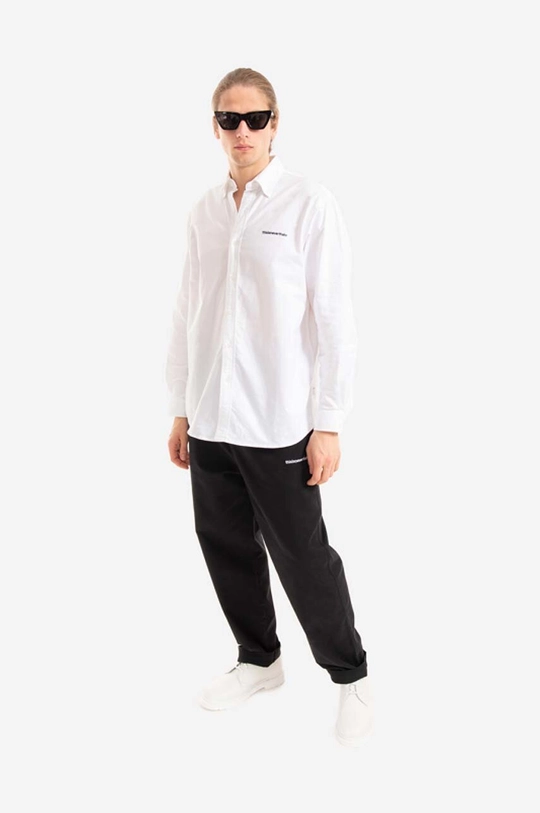 thisisneverthat cotton shirt T-Logo Oxford white