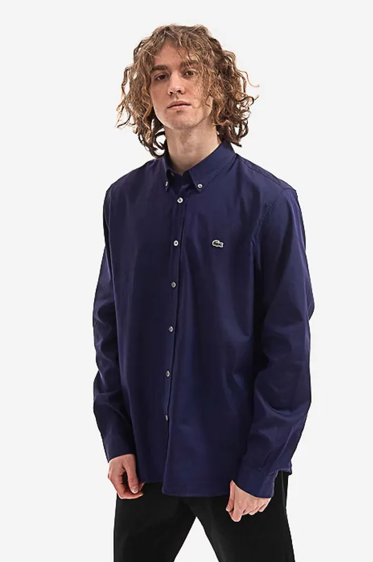 navy Lacoste cotton shirt CH2933 166 Men’s