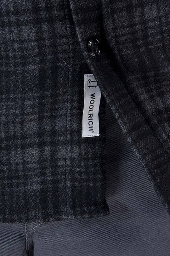 black Woolrich wool shirt Alaskan Melton Wool